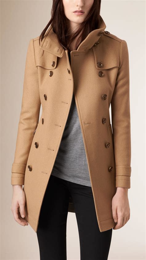 burberry mid-length double wool twill trench coat|Burberry size chart.